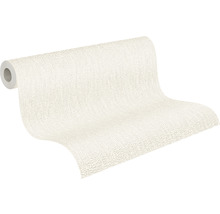 Papier peint intissé 39026-1 Attractive 2 structure tissu crème brillant