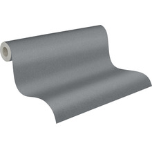 Papier peint intissé 39040-1 Attractive 2 uni structuré gris foncé