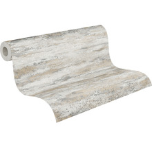 Tapetenrolle mit abstraktem Muster in Grau und Beige