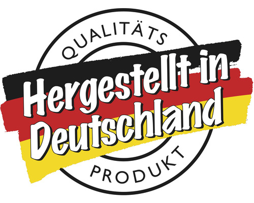 Hergestellt in Deutschland Qualitätsprodukt Siegel