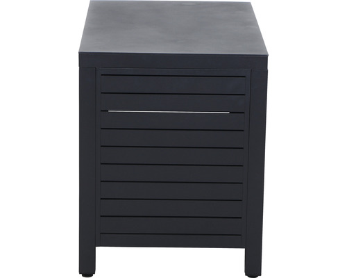 Coffre de jardin en aluminium avec motif à lattes