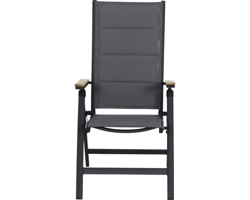 Fauteuil de jardin avec accoudoirs et dossier haut