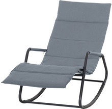 Schaukelstuhl mit gepolsterter Sitzfläche und Armlehnen