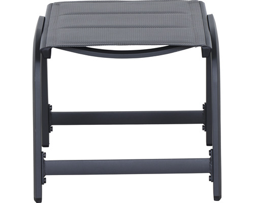 Fußhocker aus Textil und Metall für den Außenbereich