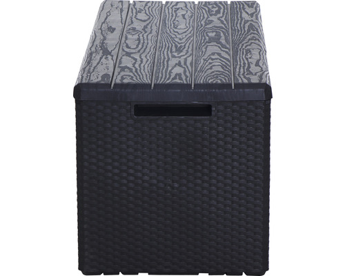 Aufbewahrungsbox aus Kunststoff mit Holzoptik