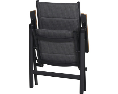 Chaise de jardin avec accoudoirs, vue arrière