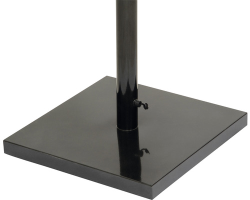 Quadratischer Sonnenschirmständer mit Rohr