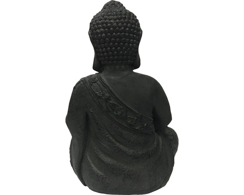 Rückansicht einer Buddhafigur für den Garten
