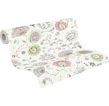Rouleau de papier peint à motifs floraux