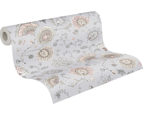 Tapetenrolle mit Blumenmuster