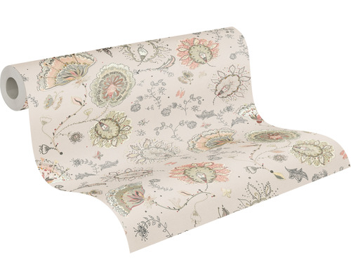 Tapetenrolle mit Blumenmuster