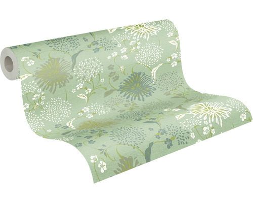 Tapetenrolle mit floralem Muster