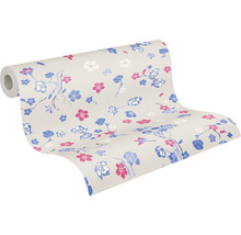 Tapetenrolle mit Blumenmuster