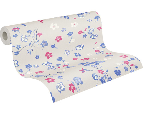 Tapetenrolle mit Blumenmuster