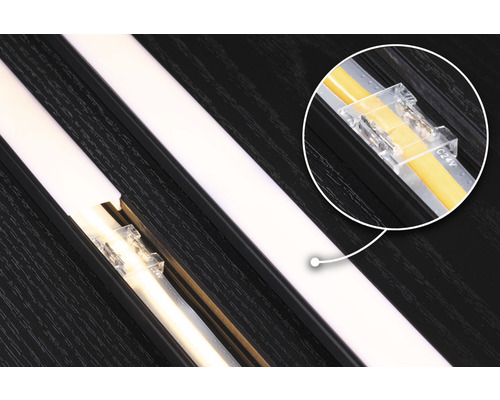 LED Streifen im Aluminiumprofil mit Anschlussklemme