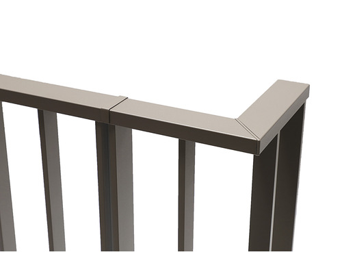 Detailansicht eines Metallzauns
