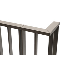 Vue détaillée d''une balustrade métallique
