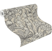 Rouleau de papier peint à décor floral pour la décoration murale