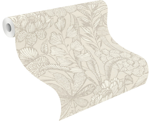 Tapetenrolle mit floralem Muster