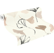 Rouleau de papier peint avec motif de feuille de ginkgo
