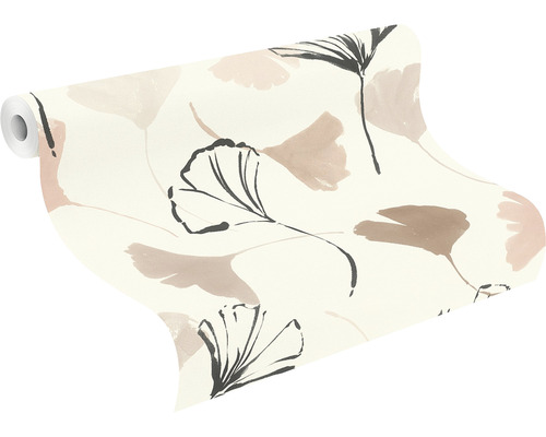 Tapetenrolle mit Ginkgo Blatt Muster