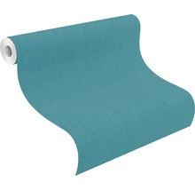 Papier peint intissé 746167 Indian Style uni bleu