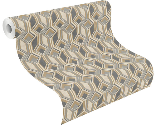 Tapetenrolle mit geometrischem Muster