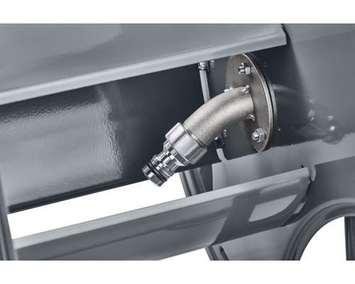 Wasseranschluss am Sandstrahlgerät