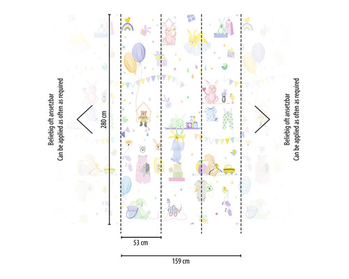 Fototapete mit Tiermotiven und Maßen