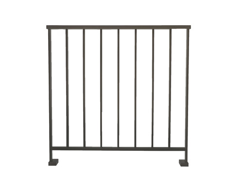 Garde-corps métallique avec barreaux verticaux