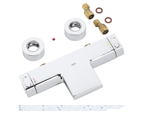 Robinet Grohe avec raccords en S et rosaces