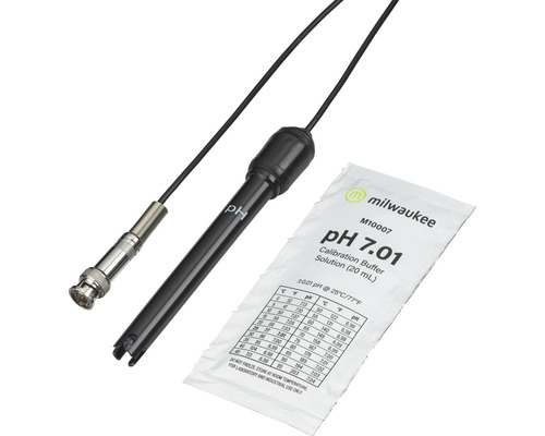pH-Elektrode mit pH-7,01-Pufferlösung