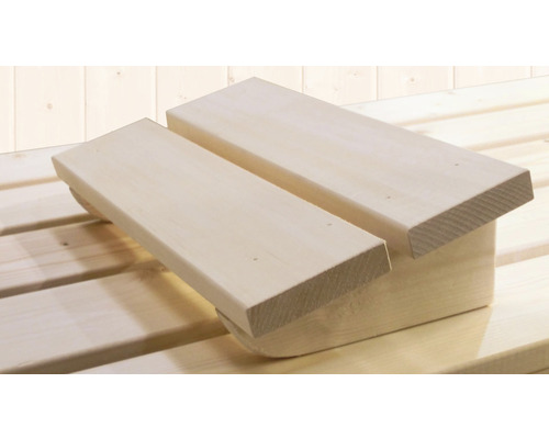 Fußstütze aus Holz für die Sauna