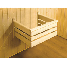 Appui-tête de sauna en bois pour montage mural
