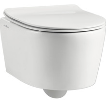 WC suspendu à fond creux en céramique sanitaire avec bride