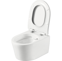 Bidet mural en céramique sanitaire avec couvercle de toilette ouvert