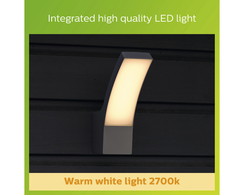 LED-Wandleuchte mit warmweißem Licht