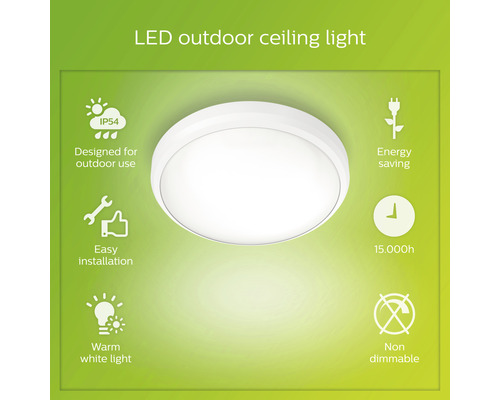 LED-Deckenleuchte für den Aussenbereich