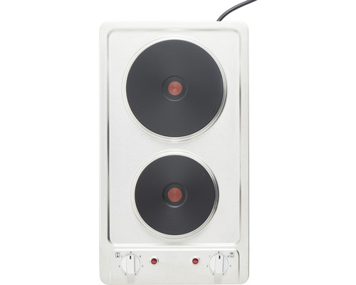 Plaque de cuisson double en métal avec deux zones de cuisson