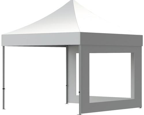 Tente pliante blanche avec fenêtre