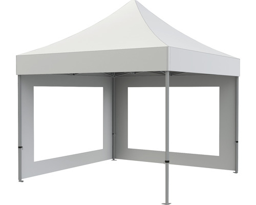 Tente pliante blanche avec fenêtres