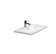 Badmöbel-Set Sanox Evora BxHxT 81 x 170 x 45,5 cm Frontfarbe anthrazit matt mit Waschtisch Keramik weiß und Waschtischunterschrank Waschtisch Spiegel mit LED-Beleuchtung-thumb-3
