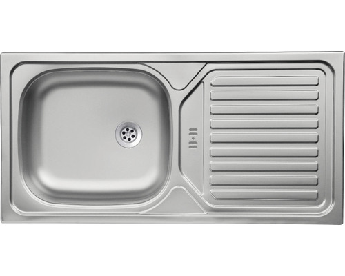 Évier en acier inoxydable avec égouttoir