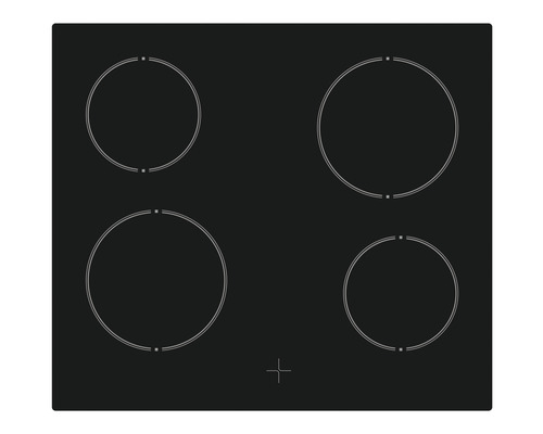 Plaque à induction avec quatre zones de cuisson