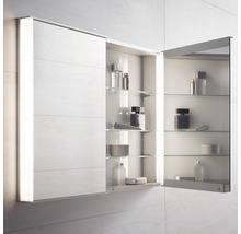 Spiegelschrank KEUCO Royal Match 65 x 16 x 70 cm alufarben 2-türig LED IP 20