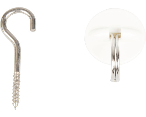 Crochet à visser et crochet adhésif pour fixations