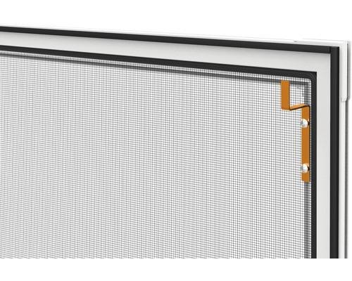 Moustiquaire avec angle de fixation