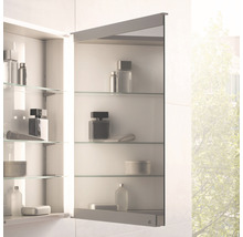 Spiegelschrank KEUCO Royal Match 120 x 15 x 70 cm silber 2-türig LED IP 20 Unterputz