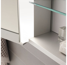 Spiegelschrank KEUCO Royal Match 120 x 15 x 70 cm silber 2-türig LED IP 20 Unterputz