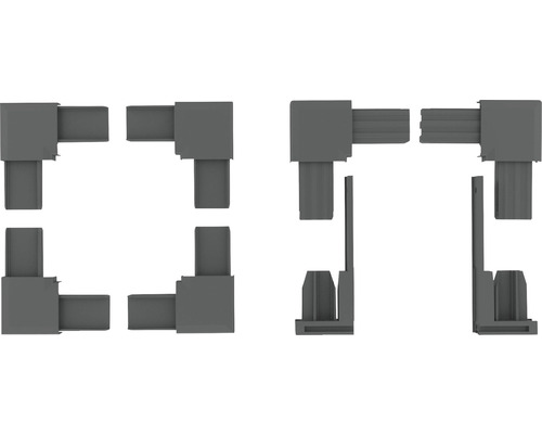 Connecteurs d''angle pour plaques alvéolaires en kit